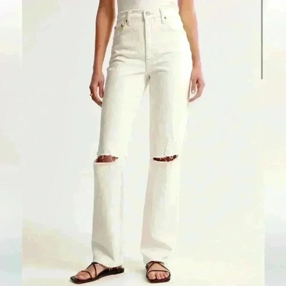 Abercrombie & Fitch the 90s Straight Ultra High Rise - Picture 1 of 12